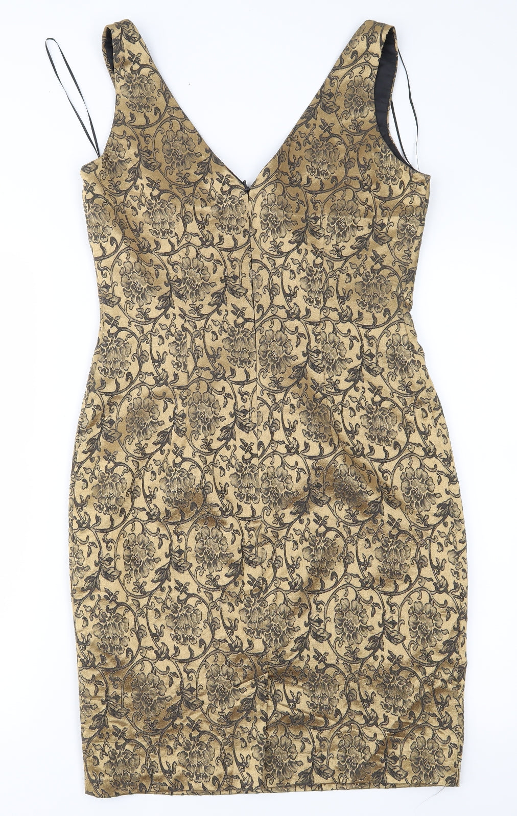 Principles Womens Gold Floral  Shift  Size 10