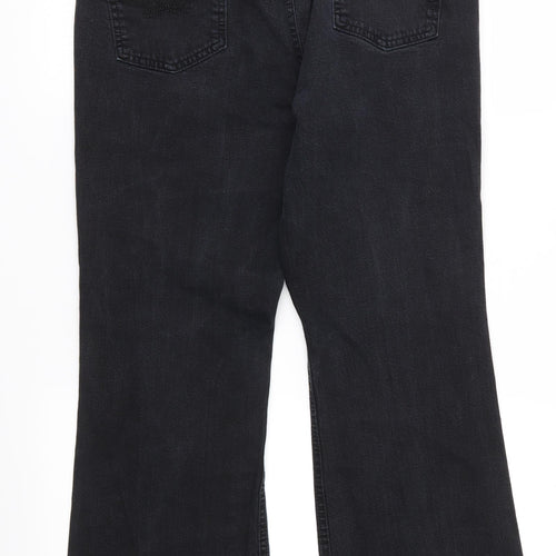 Marks and Spencer Womens Black  Denim Bootcut Jeans Size 14 L27 in