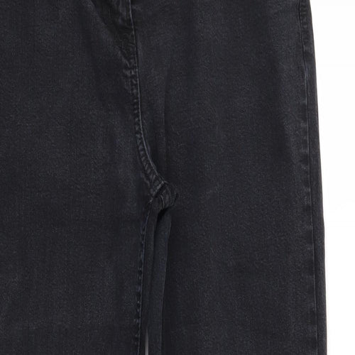 Marks and Spencer Womens Black  Denim Bootcut Jeans Size 14 L27 in