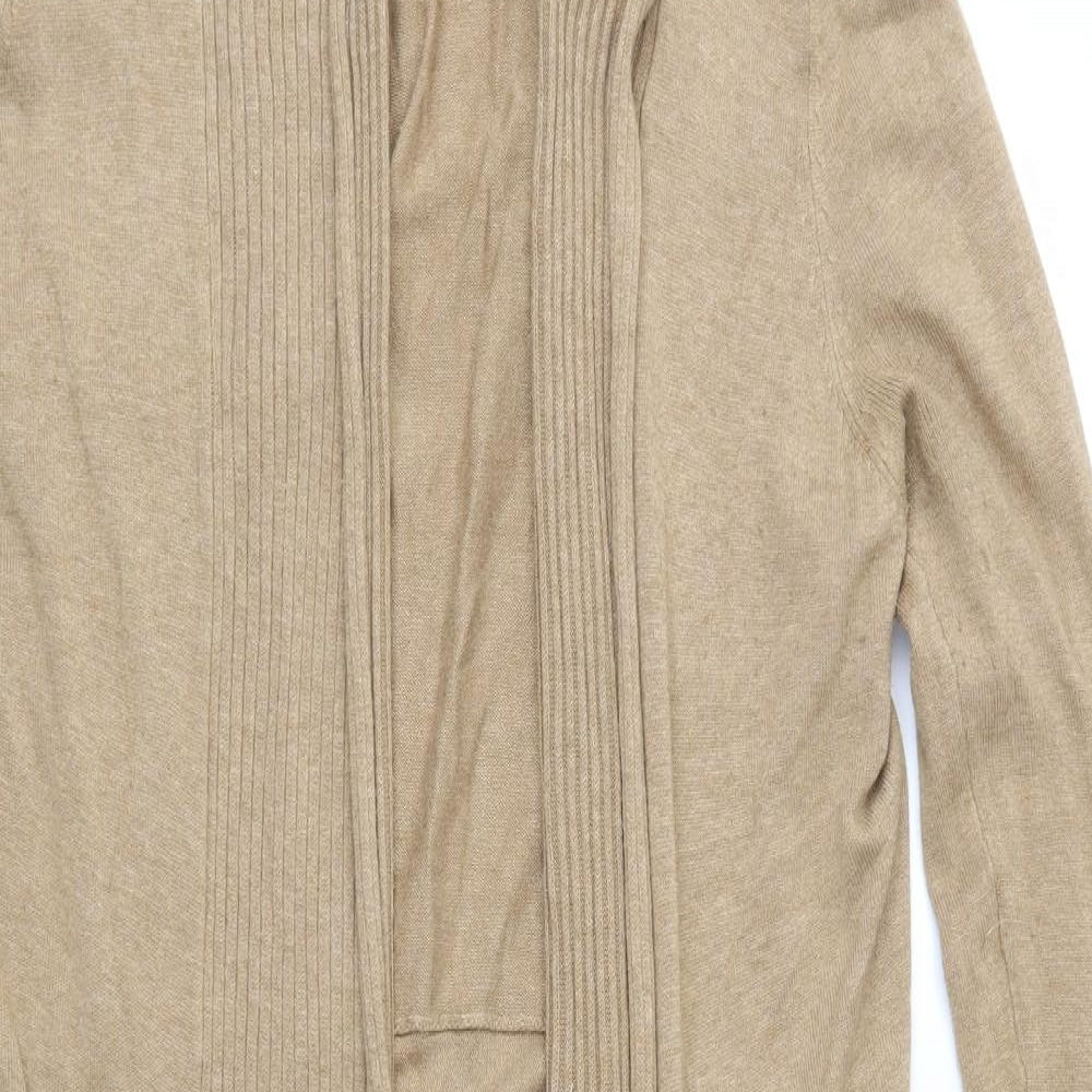 TU Womens Brown  Knit Cardigan Jumper Size 16