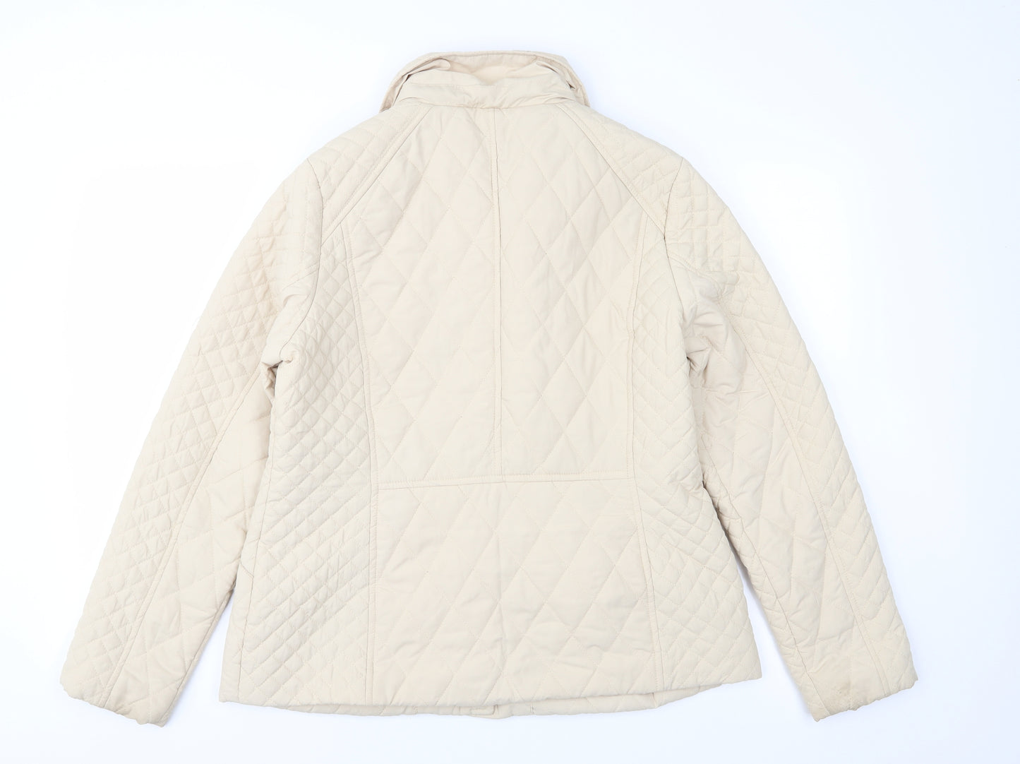 BHS Womens Beige   Quilted Jacket Size 14