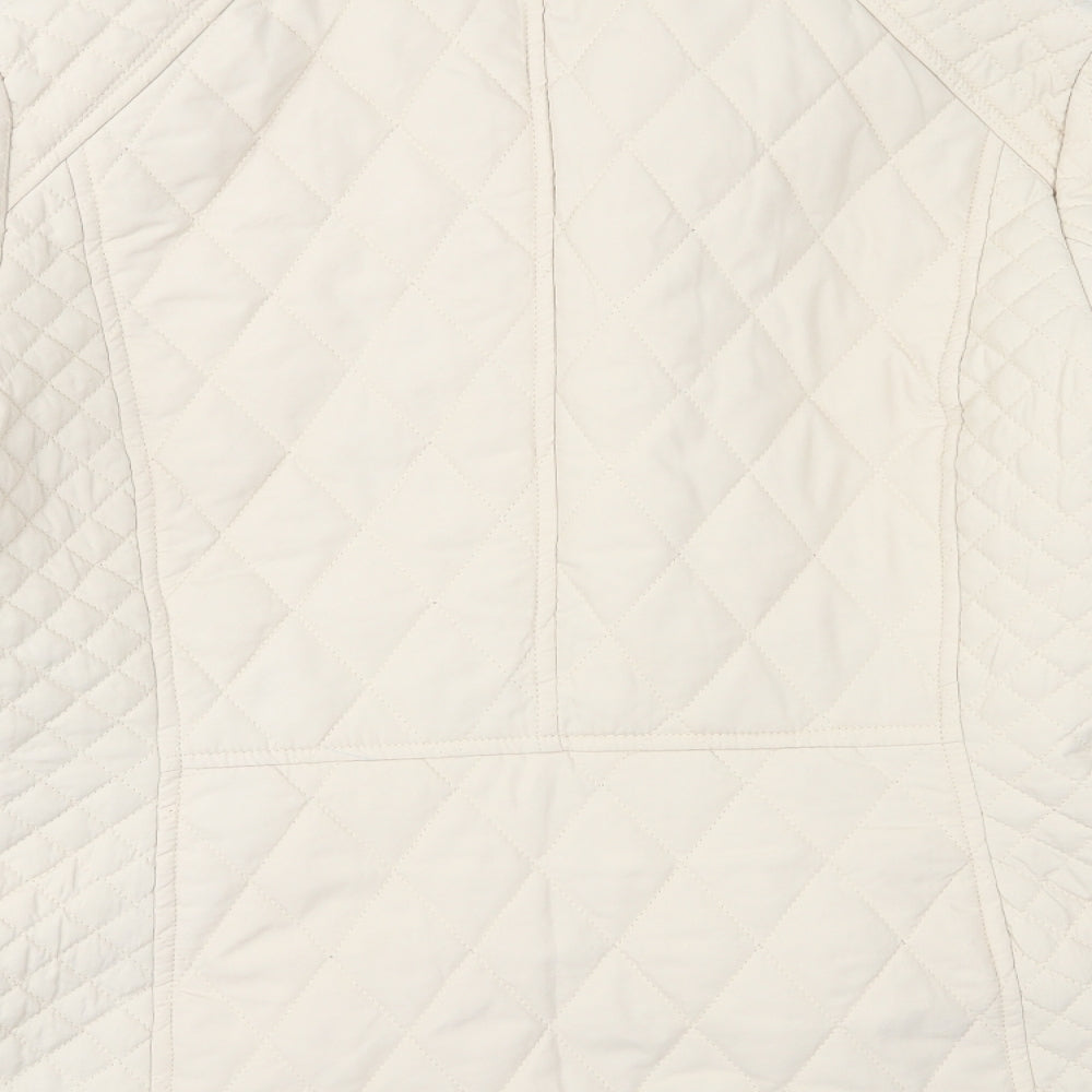 BHS Womens Beige   Quilted Jacket Size 14