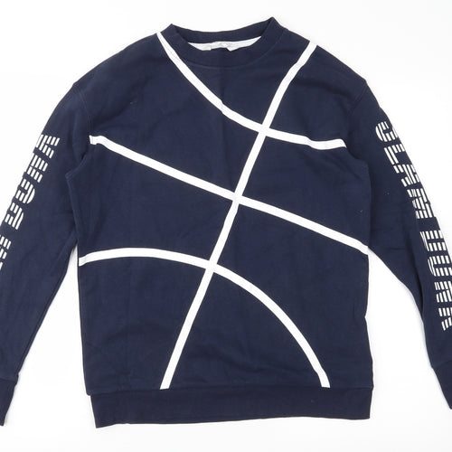 H&M Girls Blue   Pullover Sweatshirt Size 13-14 Years