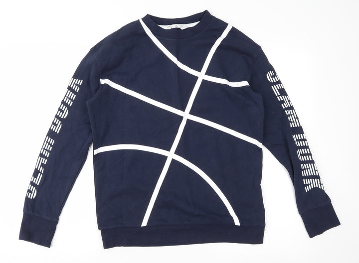 H&M Girls Blue Pullover Sweatshirt Size 13-14 Years