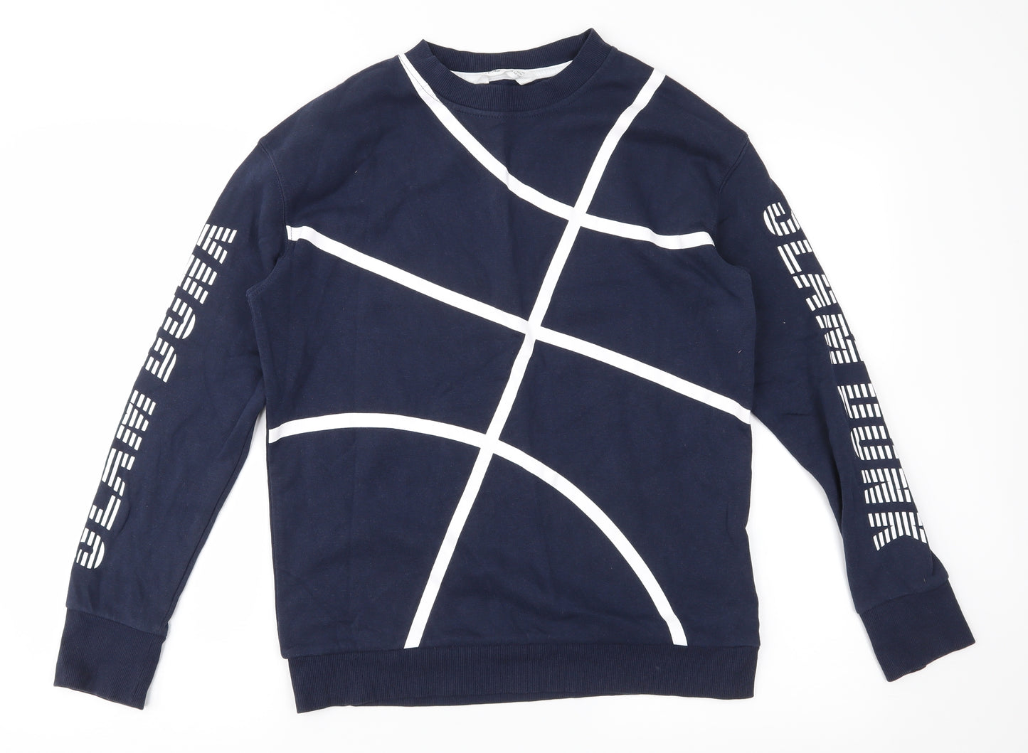 H&M Girls Blue   Pullover Sweatshirt Size 13-14 Years