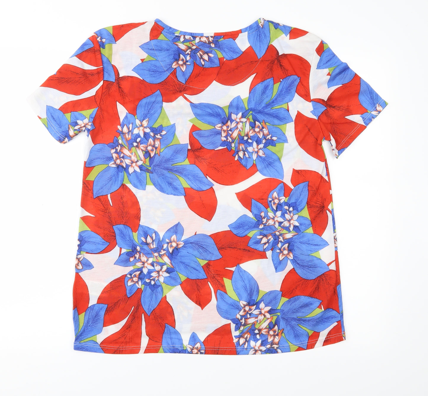 Marks and Spencer Womens Multicoloured Floral  Basic T-Shirt Size 10