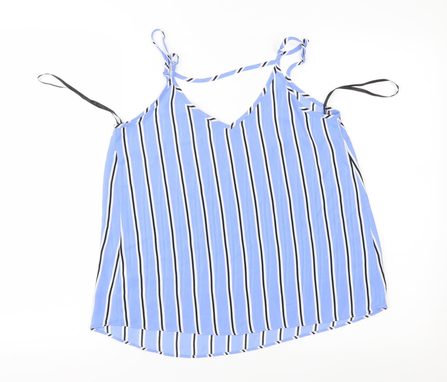 Primark Womens Blue Striped  Camisole Blouse Size 8