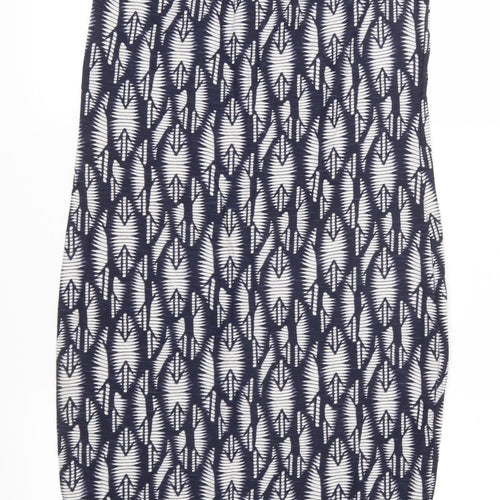 NEXT Womens Blue Geometric Jersey Shift  Size 6