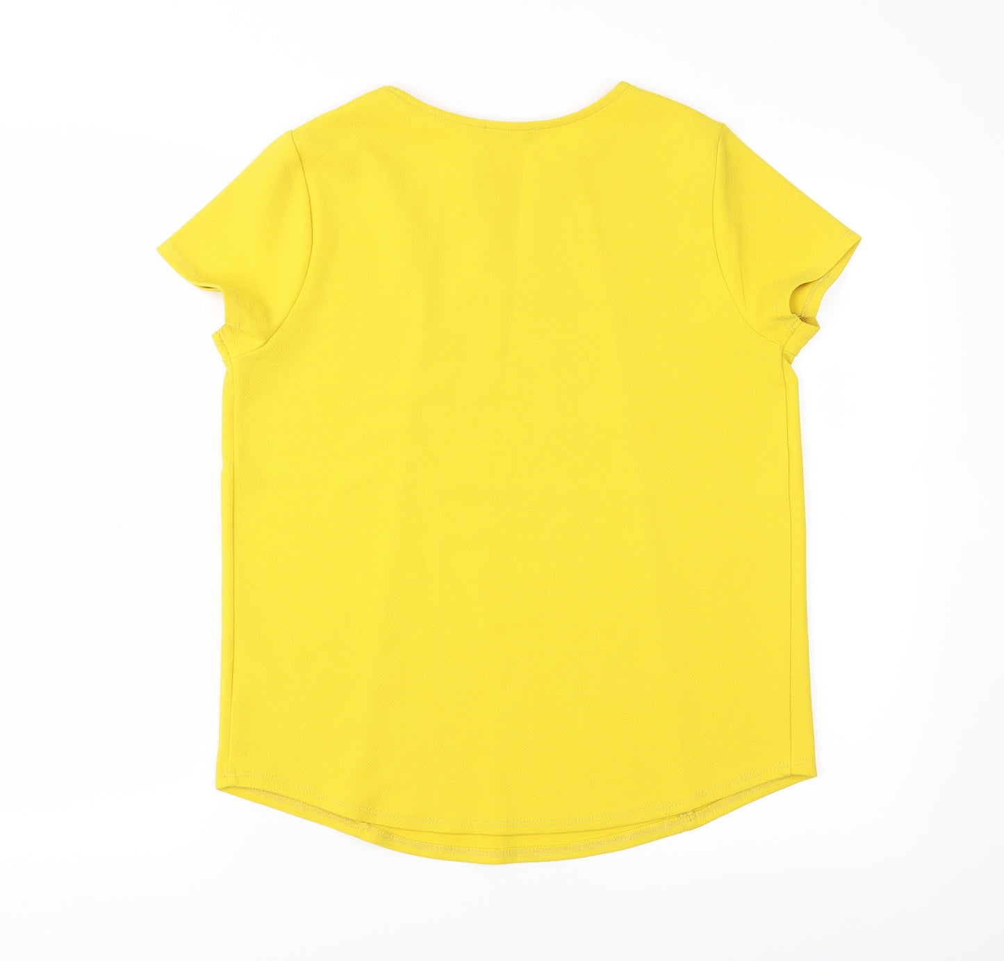 Papaya Womens Yellow   Basic Blouse Size 10