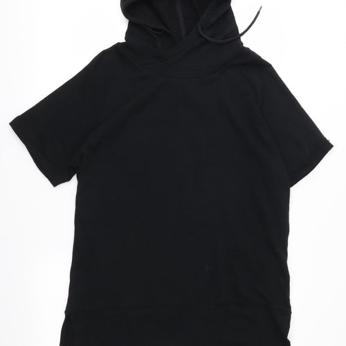 Peaked Mens Black   Pullover Hoodie Size M