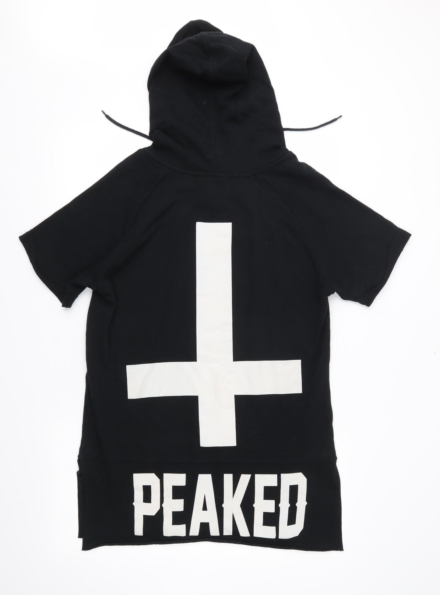 Peaked Mens Black   Pullover Hoodie Size M