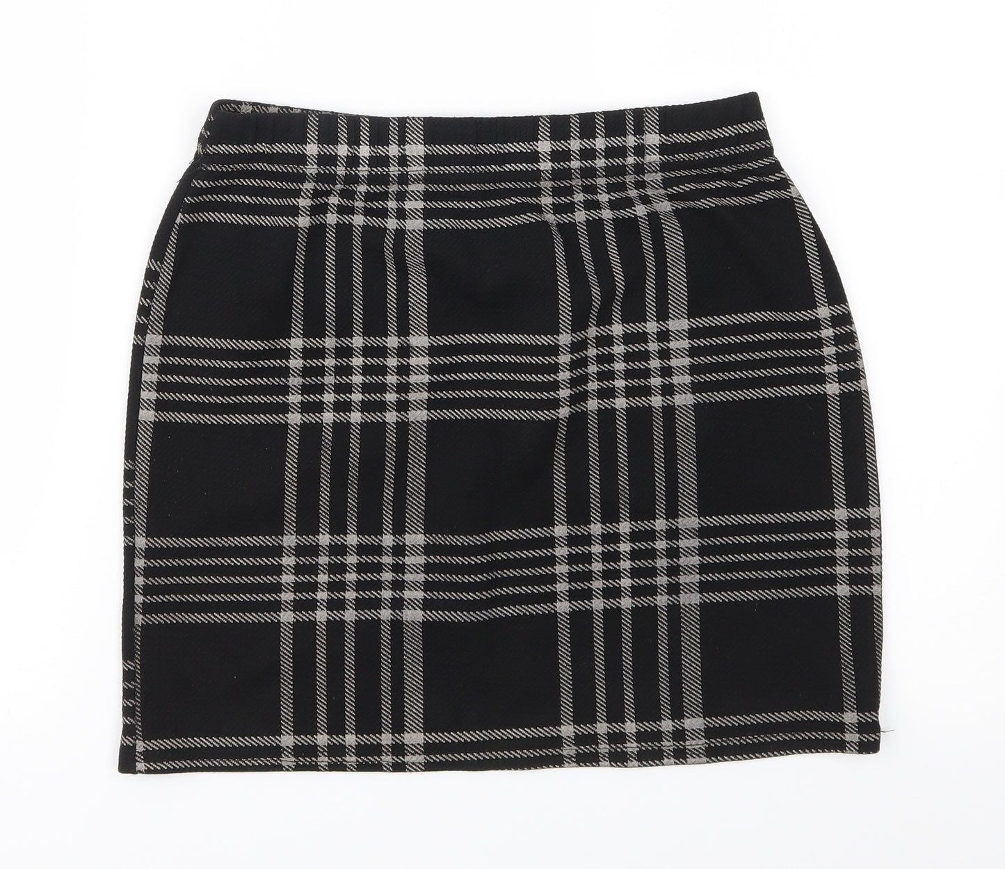 Select Womens Black Check  Straight & Pencil Skirt Size 12