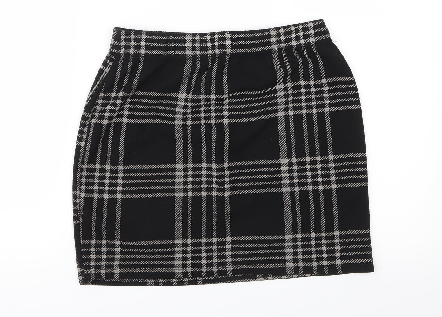 Select Womens Black Check  Straight & Pencil Skirt Size 12