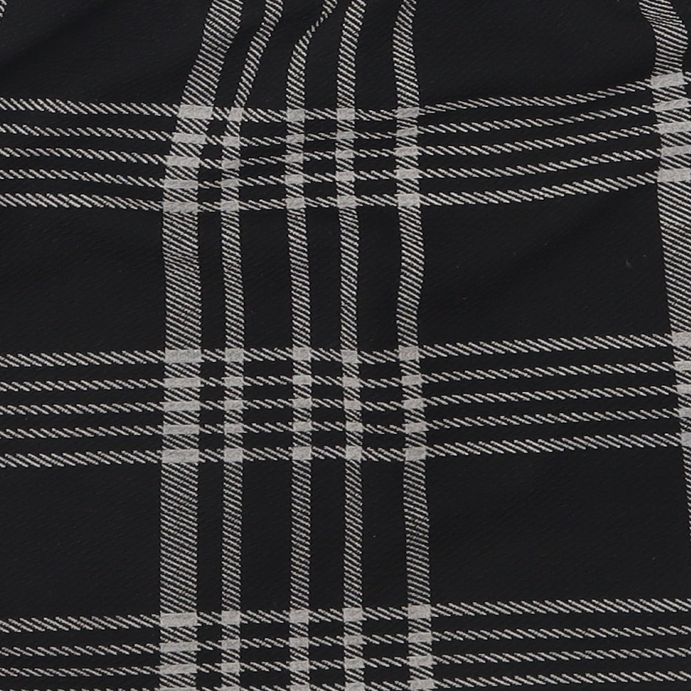Select Womens Black Check  Straight & Pencil Skirt Size 12