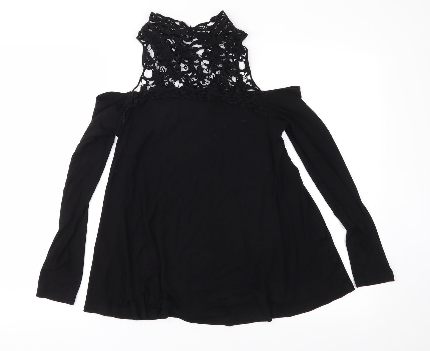 Body Flirt Womens Black  Jersey Basic Blouse Size S