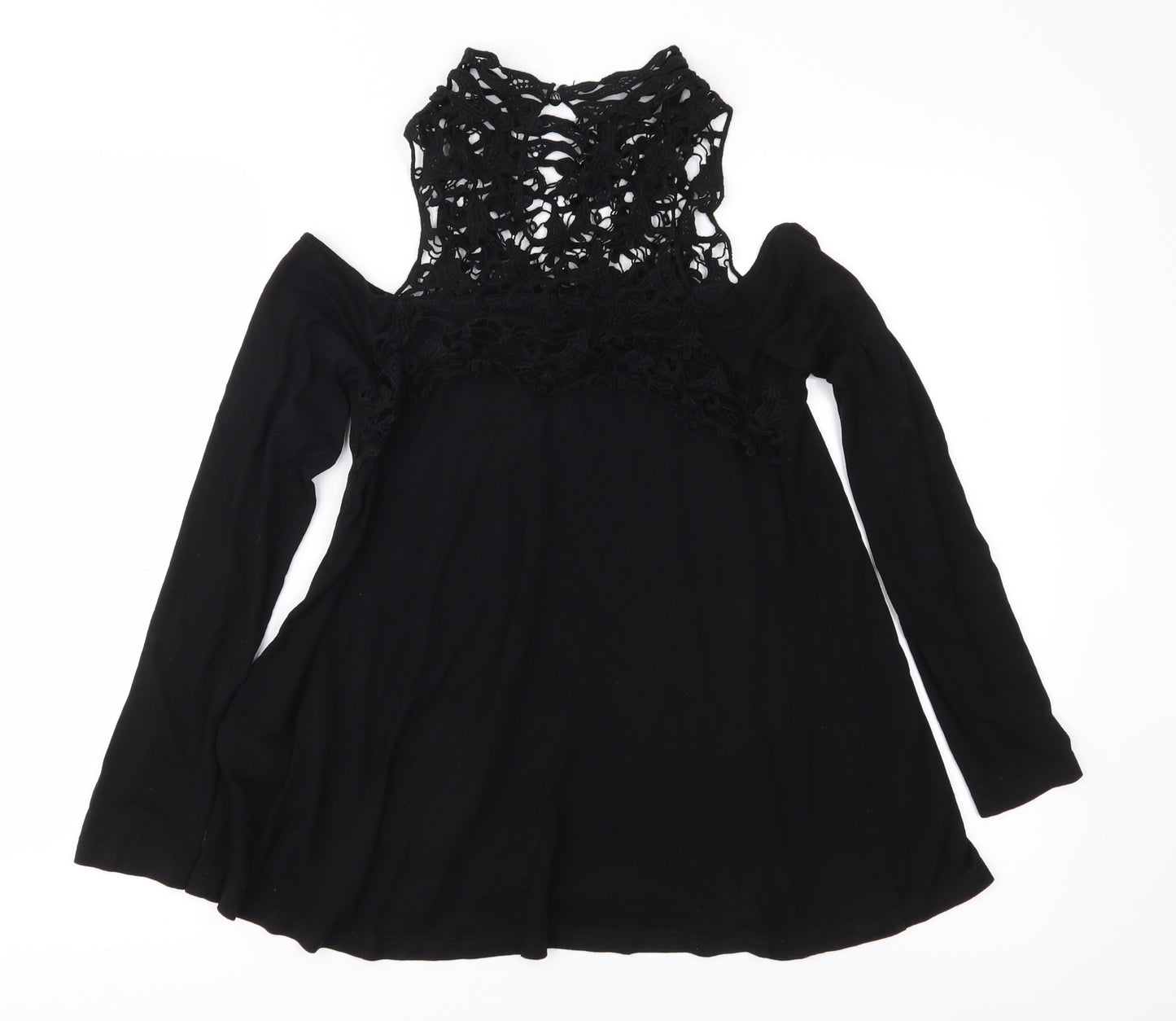Body Flirt Womens Black  Jersey Basic Blouse Size S