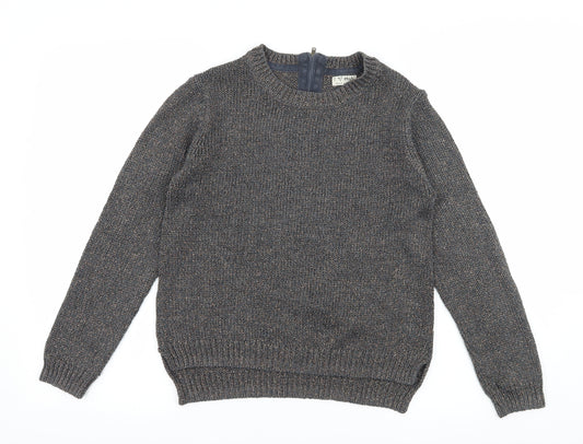 NEXT Girls Grey  Knit Pullover Jumper Size 12 Years