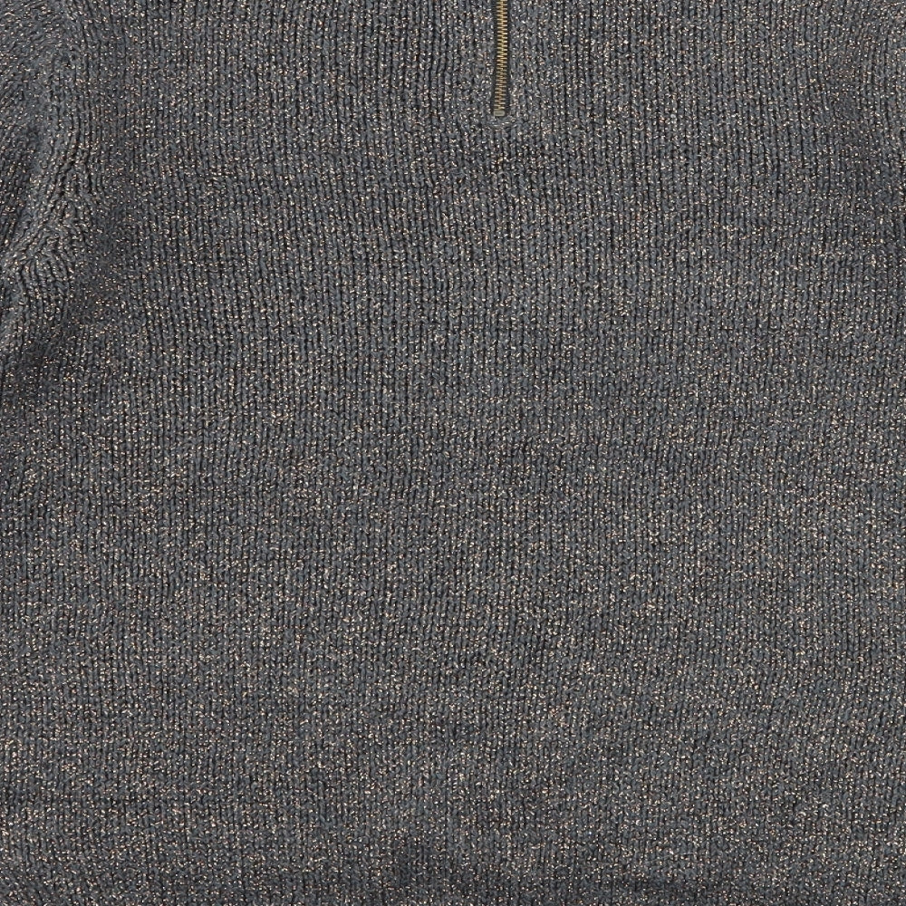 NEXT Girls Grey  Knit Pullover Jumper Size 12 Years
