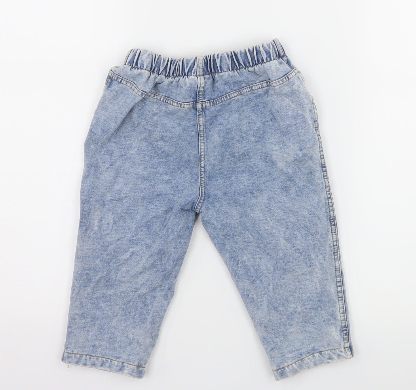 NEXT Girls Blue  Denim Bermuda Shorts Size 7 Years - Acid Wash