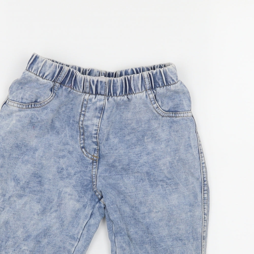 NEXT Girls Blue  Denim Bermuda Shorts Size 7 Years - Acid Wash