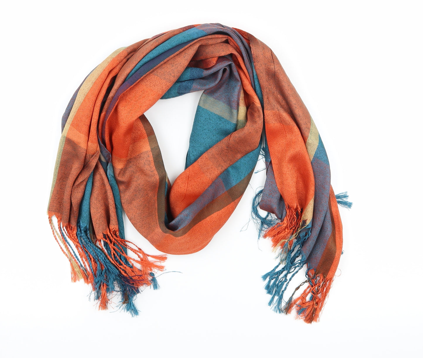 Preworn Womens Multicoloured Check   Scarf