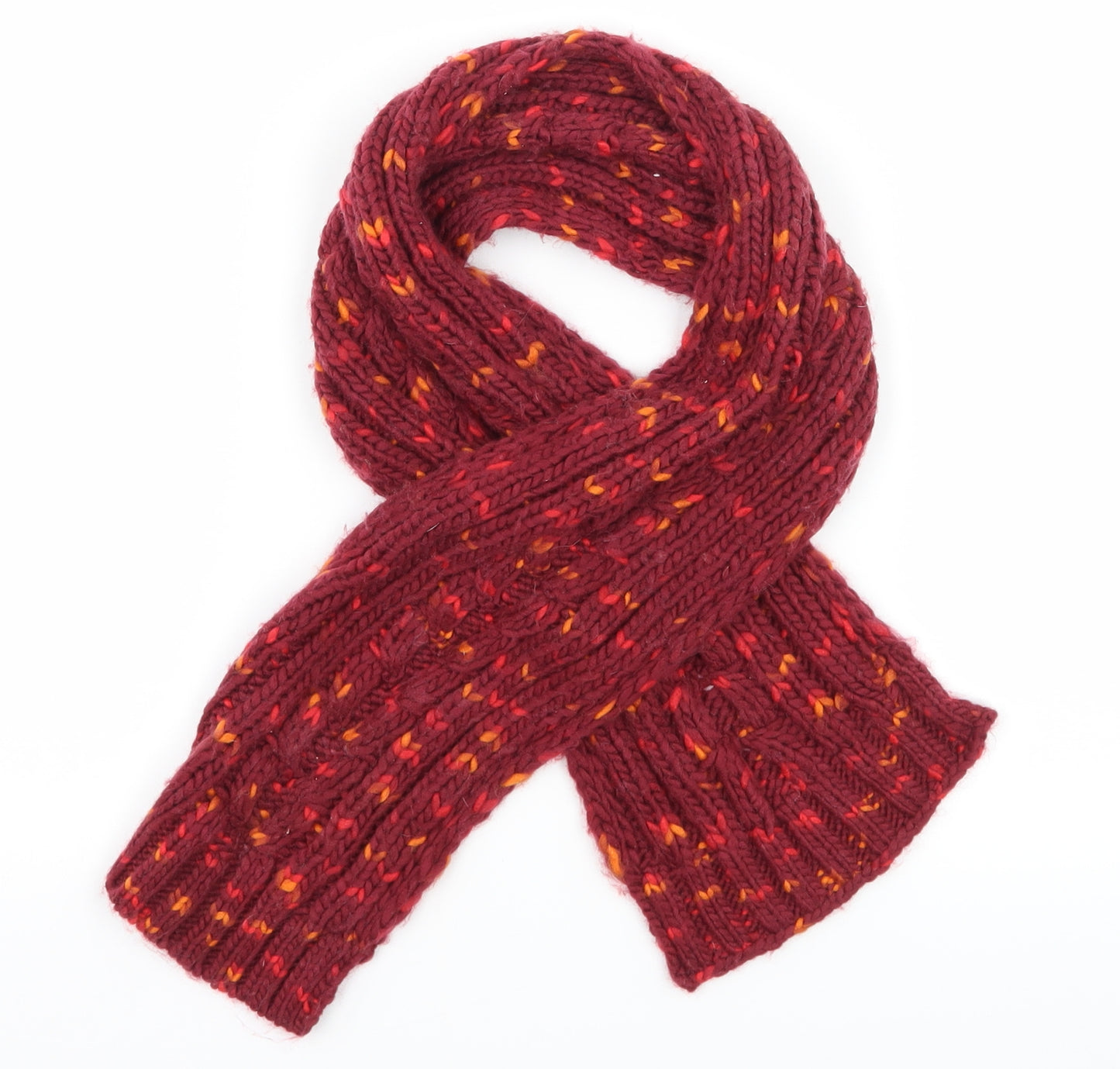 TU Girls Red  Knit Rectangle Scarf Scarves & Wraps Size Regular