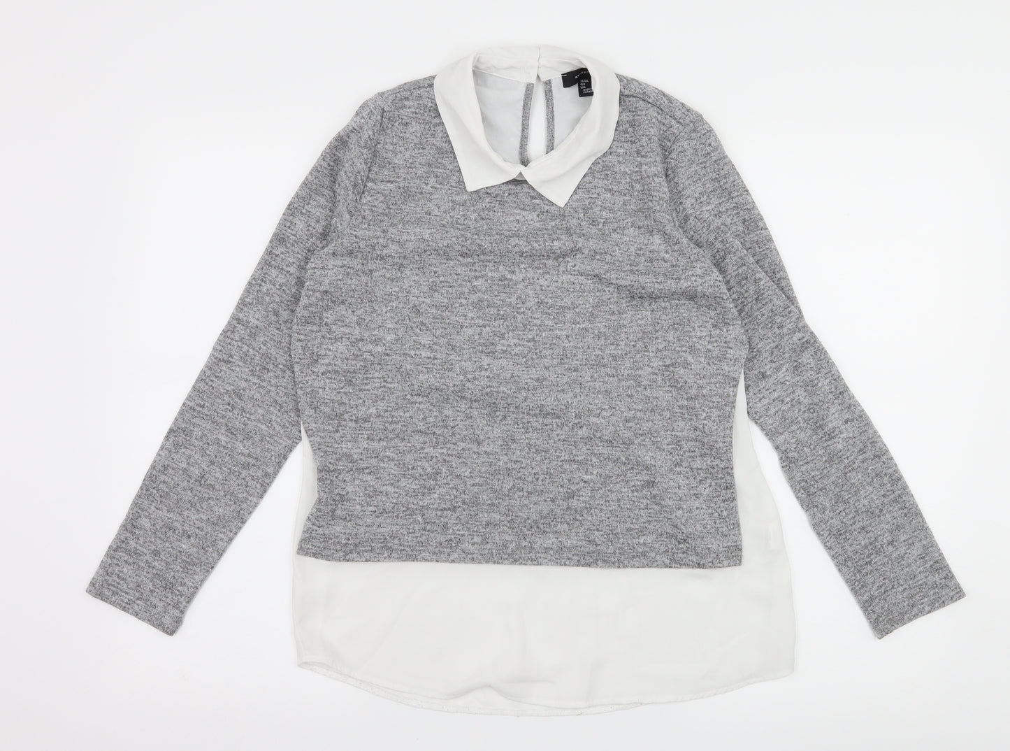 Atmosphere Womens Grey   Basic Blouse Size 8