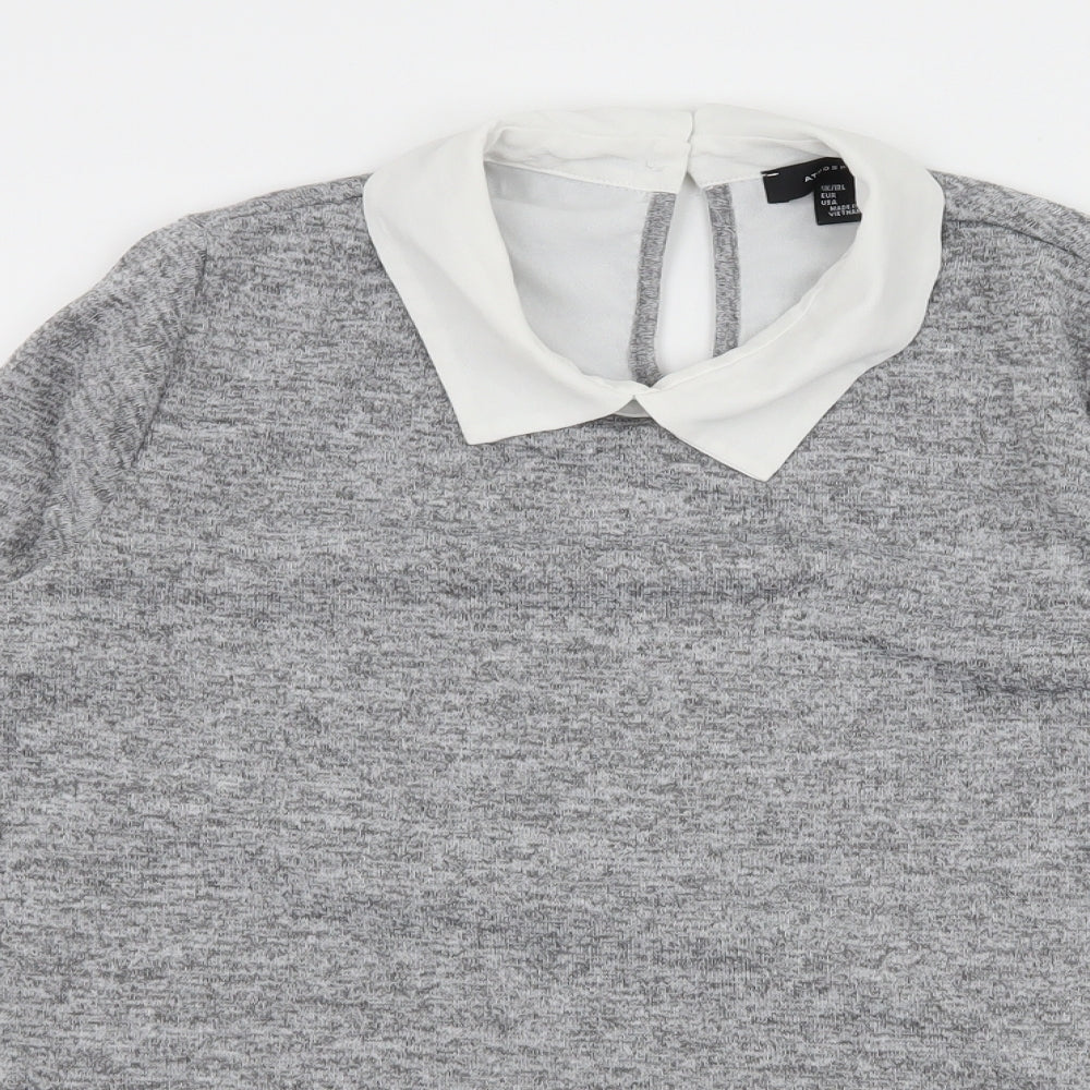 Atmosphere Womens Grey   Basic Blouse Size 8