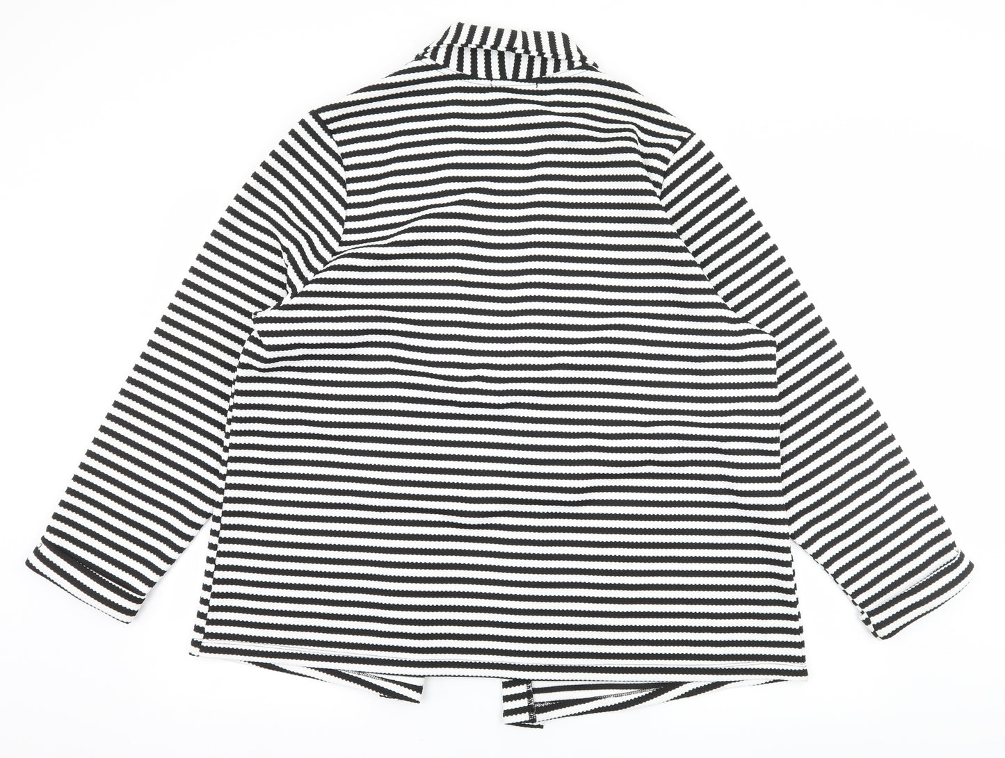 George Womens Black Striped  Jacket Blazer Size 22