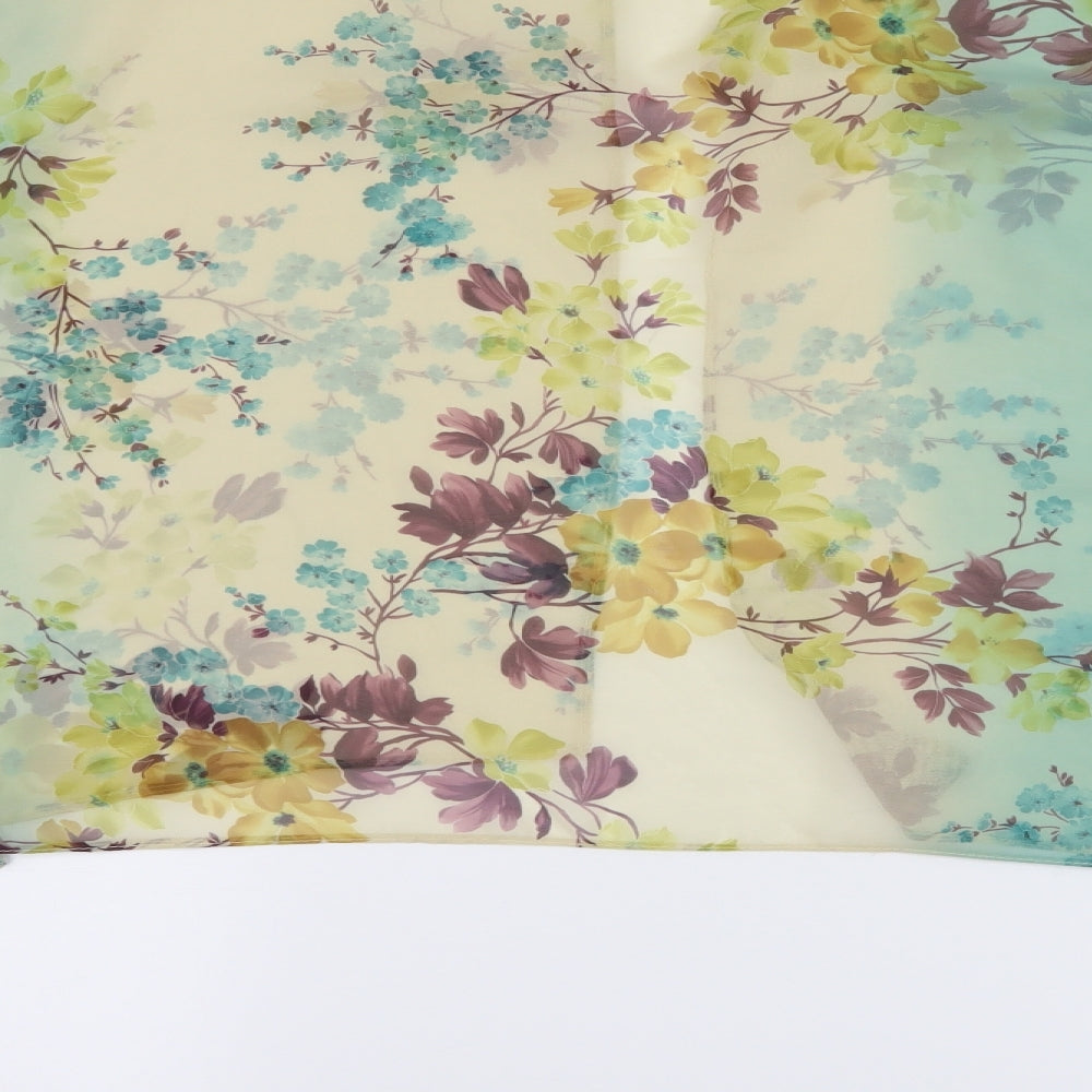 River Island Womens Multicoloured Floral Chiffon Kimono Blouse Size 16