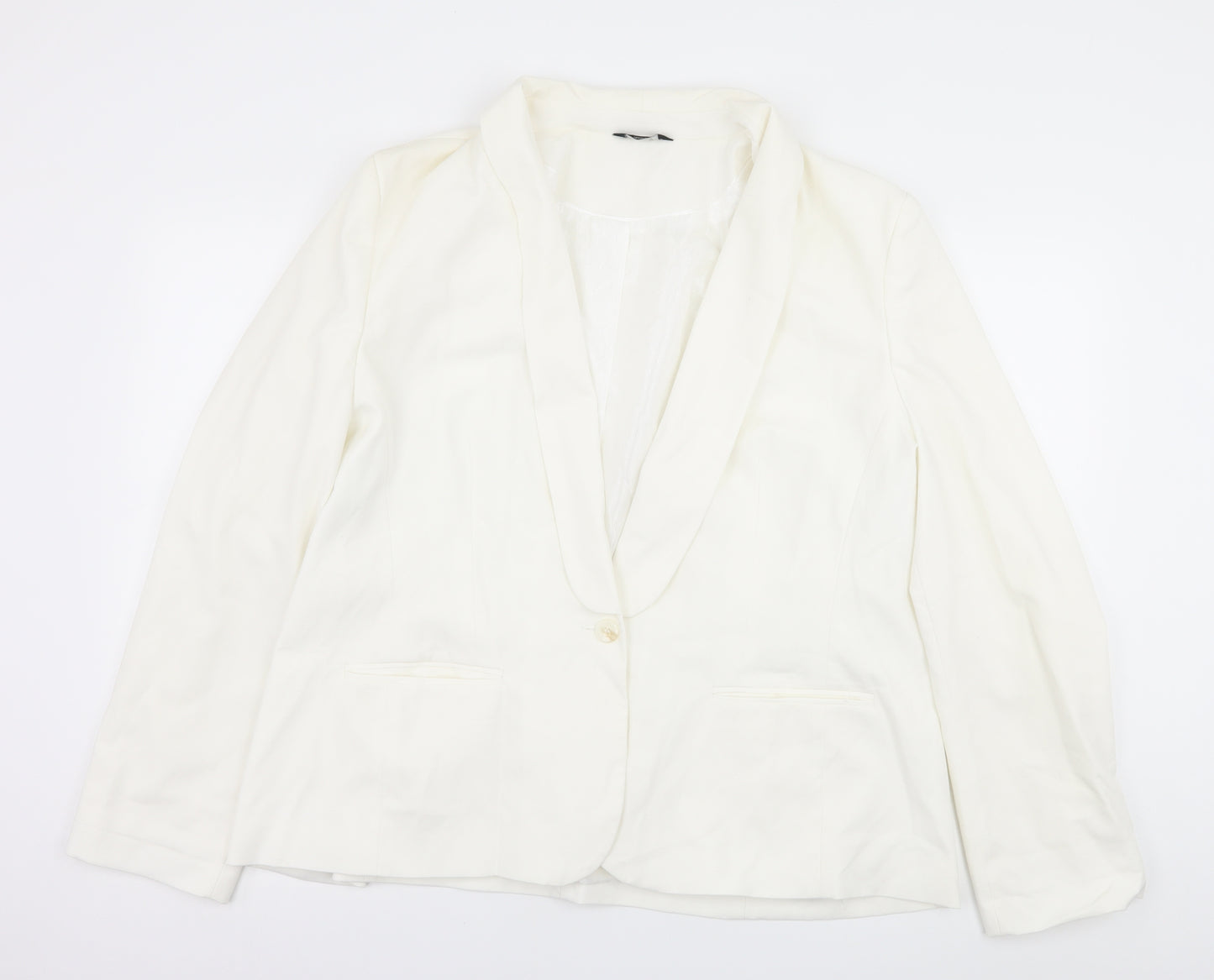 F&F Womens White   Jacket Blazer Size 22