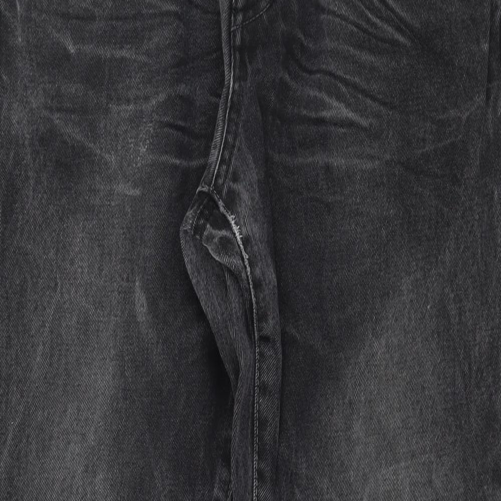 Selected Mens Grey  Denim Straight Jeans Size 34 in L32 in