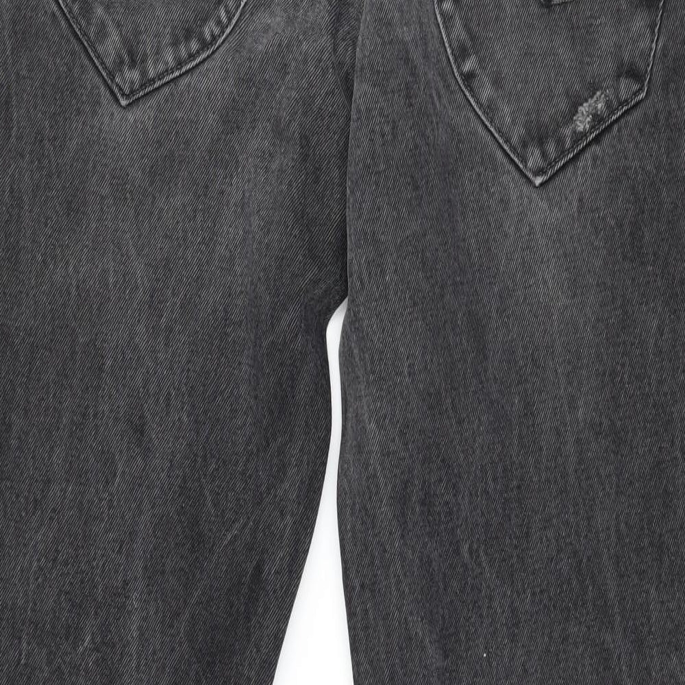 Selected Mens Grey  Denim Straight Jeans Size 34 in L32 in