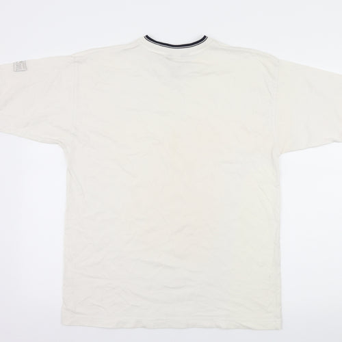 Lee Cooper Mens White  Jersey  T-Shirt Size S