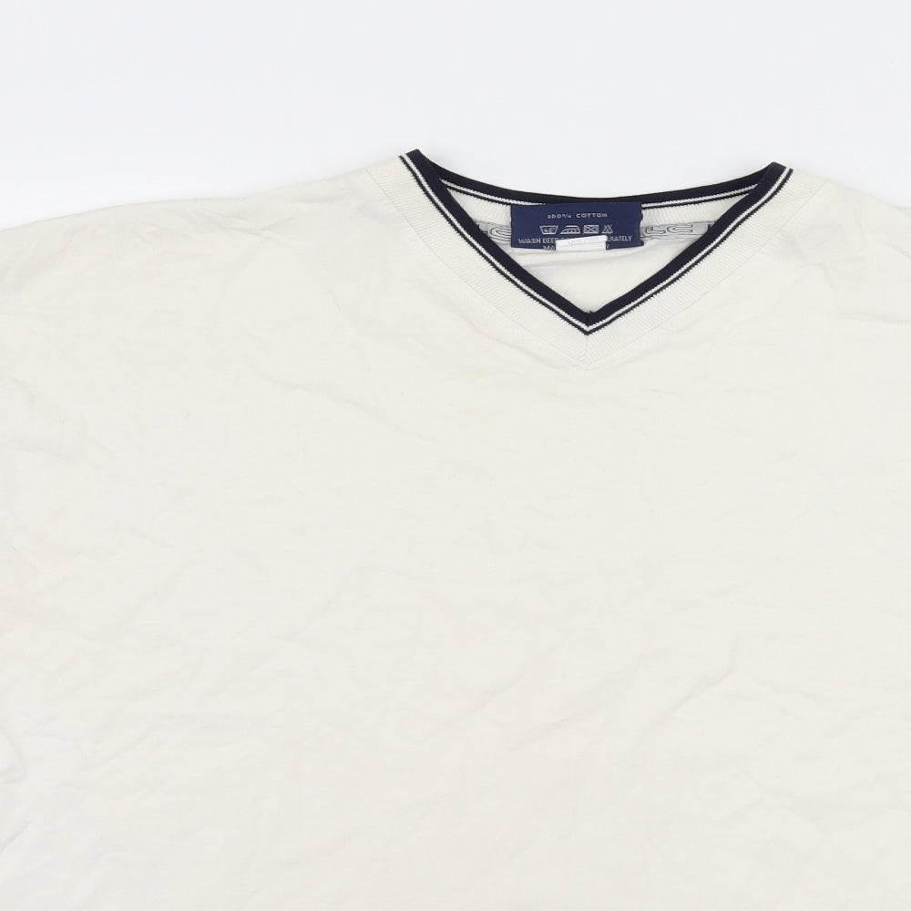 Lee Cooper Mens White  Jersey  T-Shirt Size S