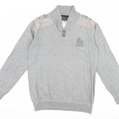 Cedar Wood State Mens Grey  Knit Pullover Jumper Size M
