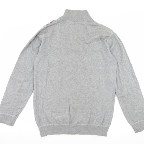 Cedar Wood State Mens Grey  Knit Pullover Jumper Size M