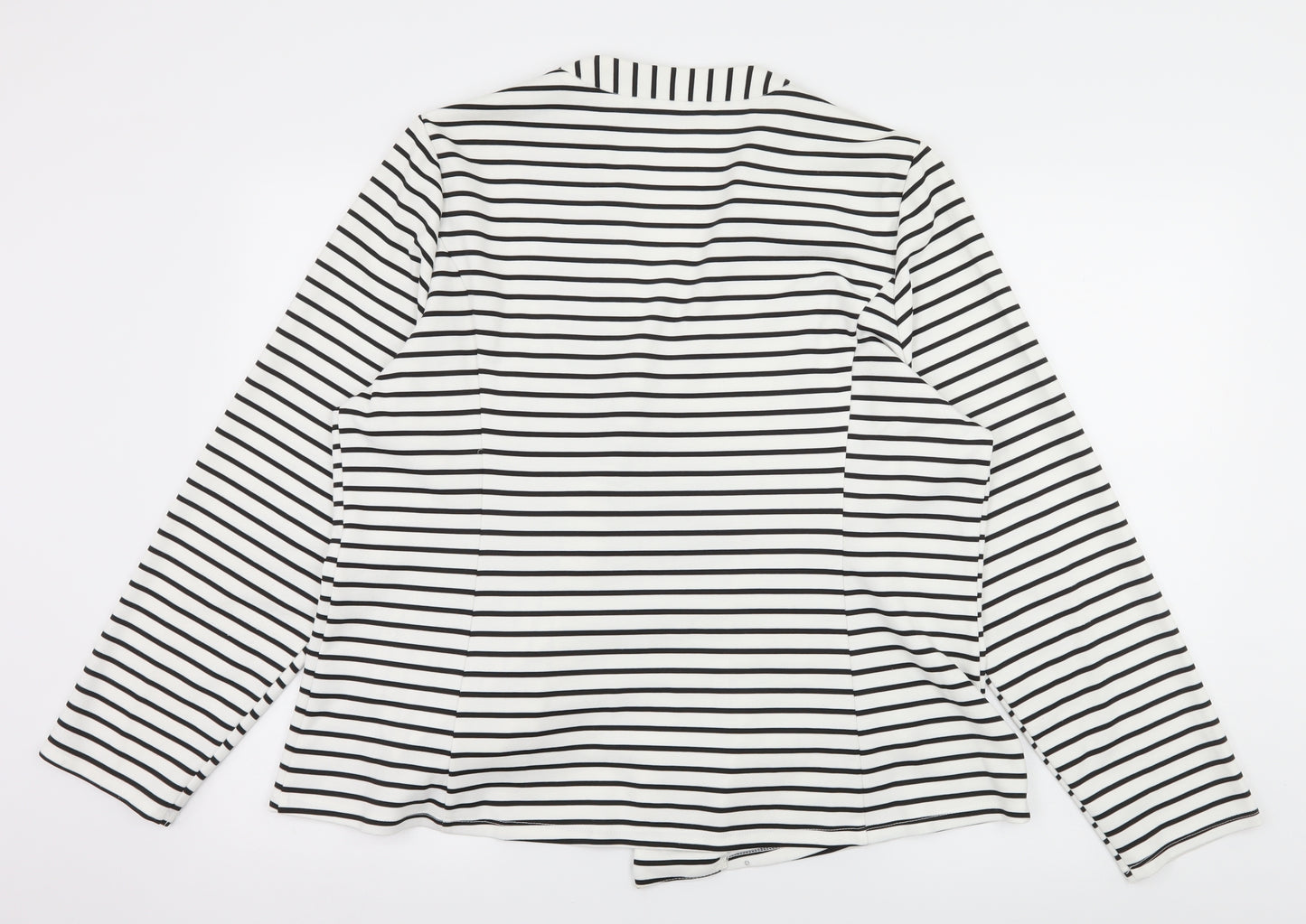 George Womens White Striped  Jacket  Size 22