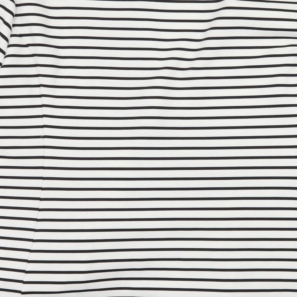 George Womens White Striped  Jacket  Size 22