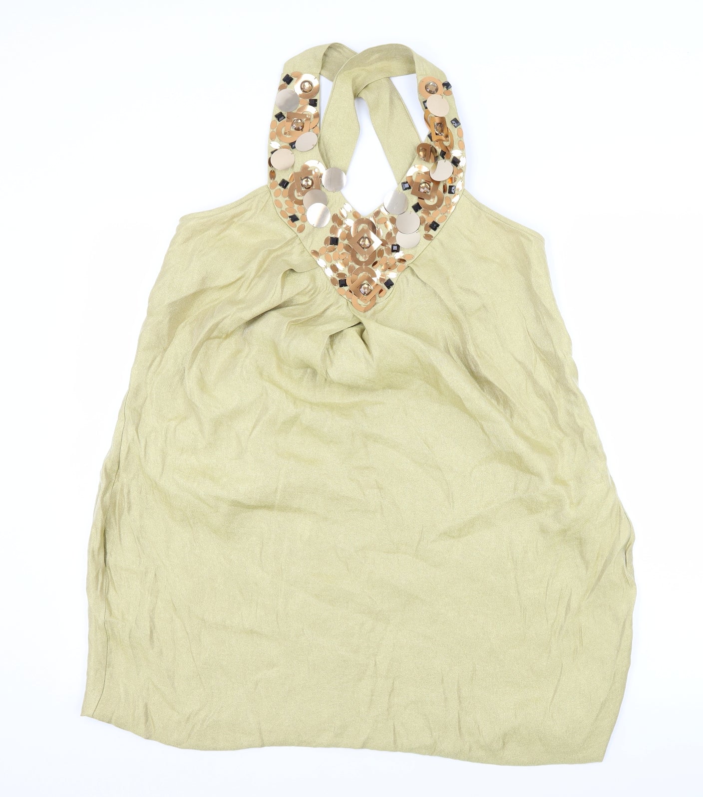 ASOS Womens Green   Slip Dress  Size 18