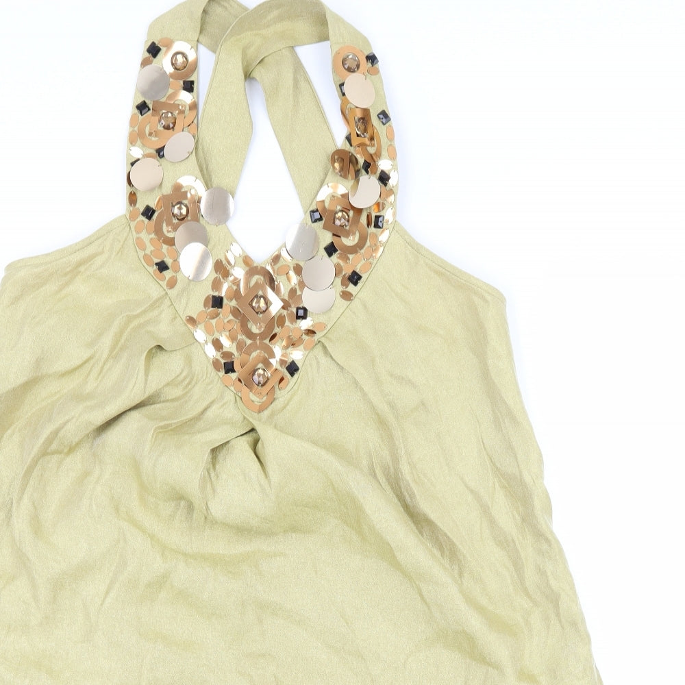 ASOS Womens Green   Slip Dress  Size 18