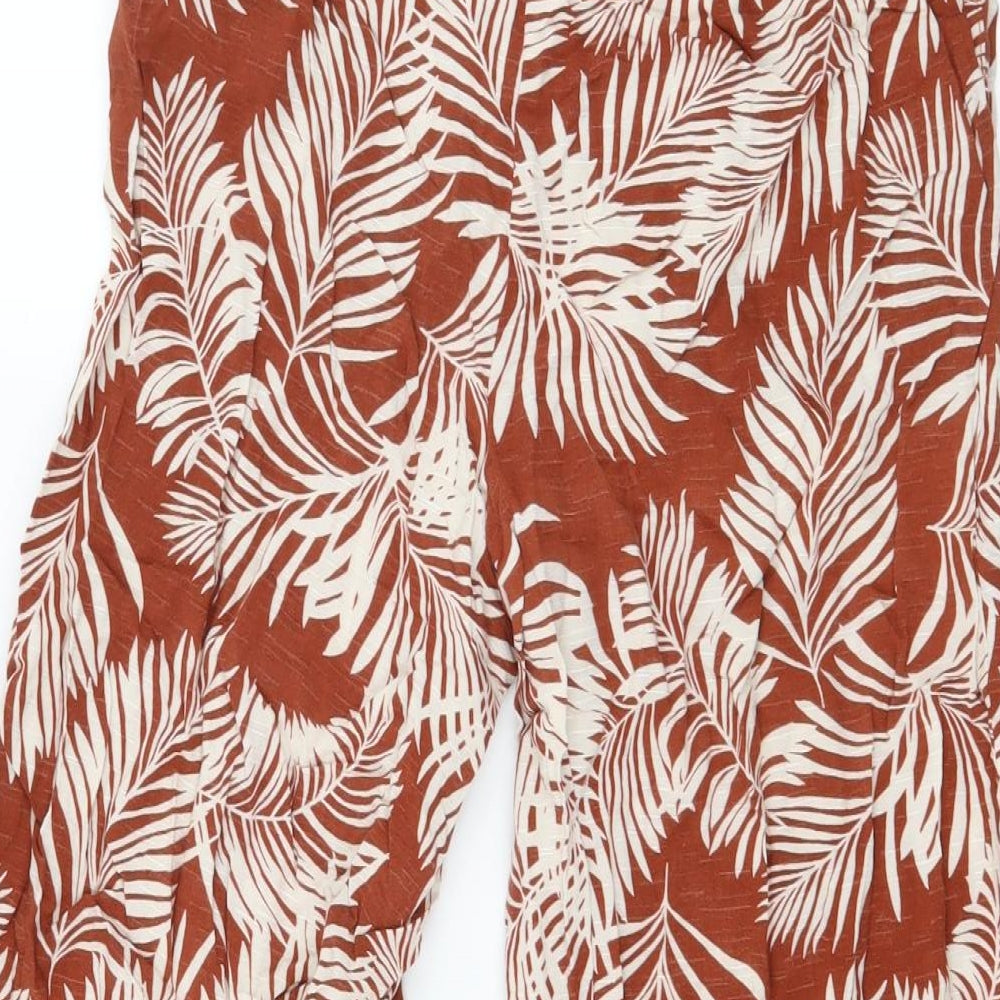 Primark Womens Brown   Cropped Trousers Size 10 L22 in