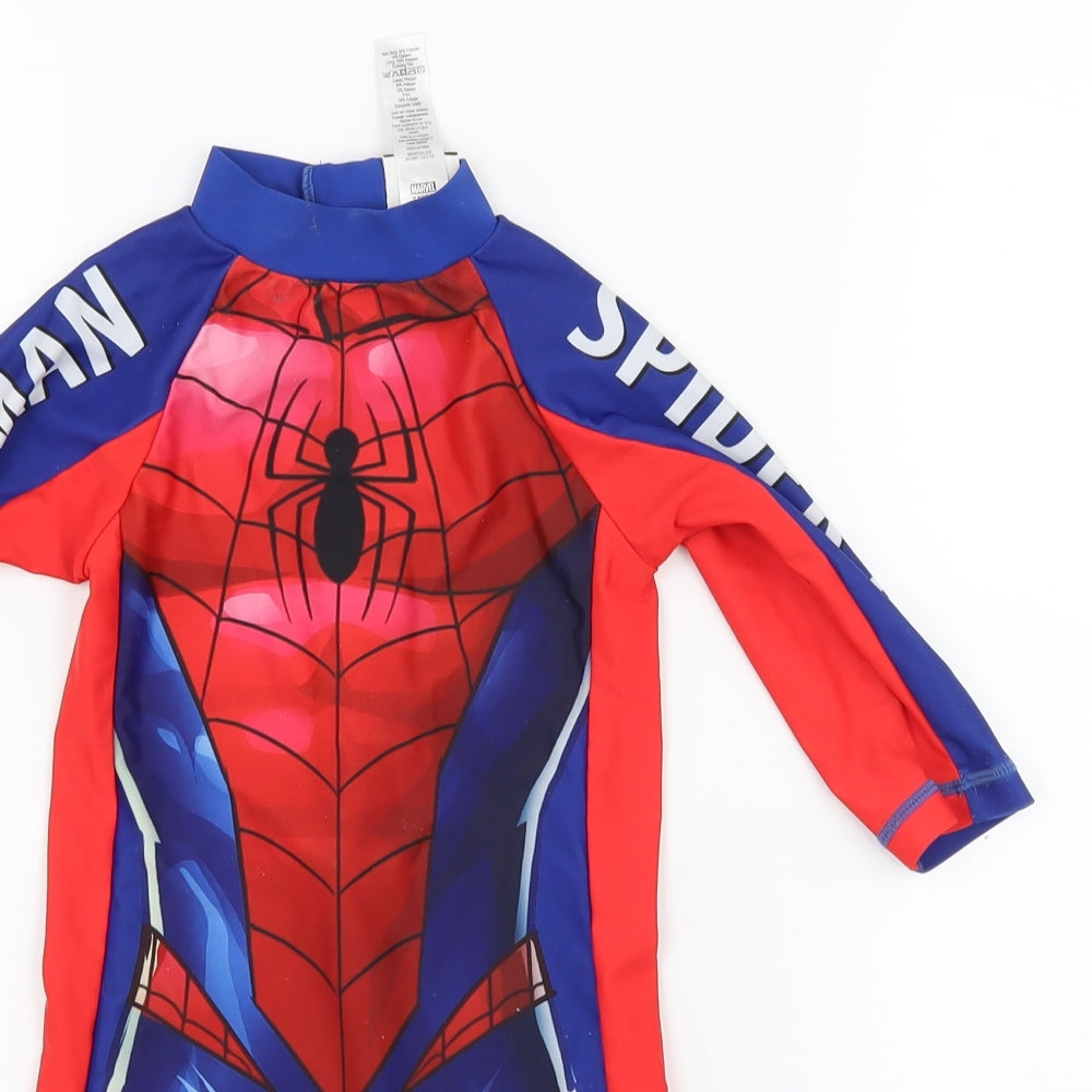 George Boys Multicoloured Geometric Jersey Jogger Trousers Size 2-3 Years - Spiderman Suit