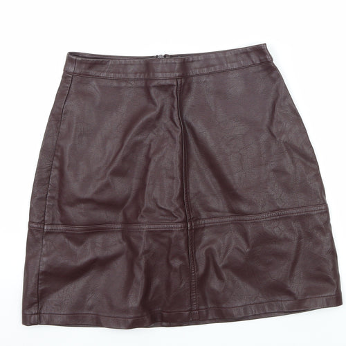 New Look Womens Purple   A-Line Skirt Size 8