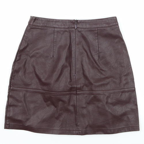 New Look Womens Purple   A-Line Skirt Size 8