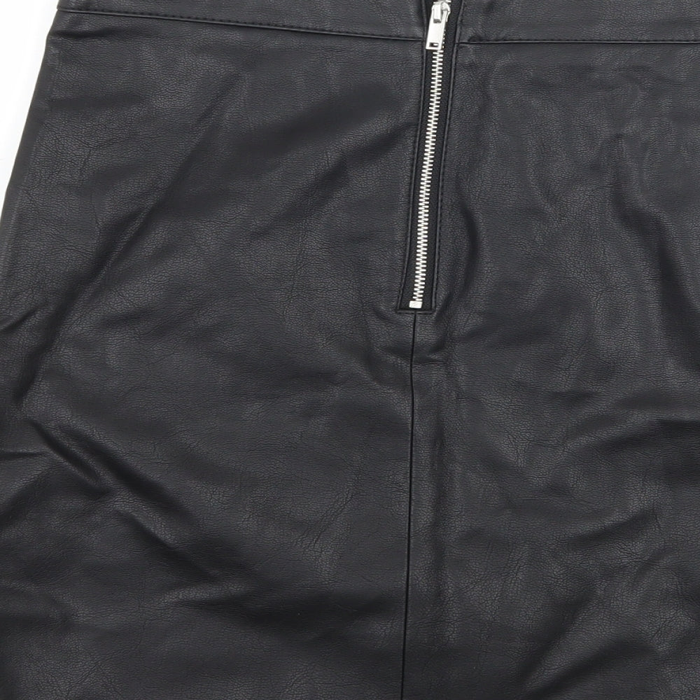 Primark Womens Black   A-Line Skirt Size 8