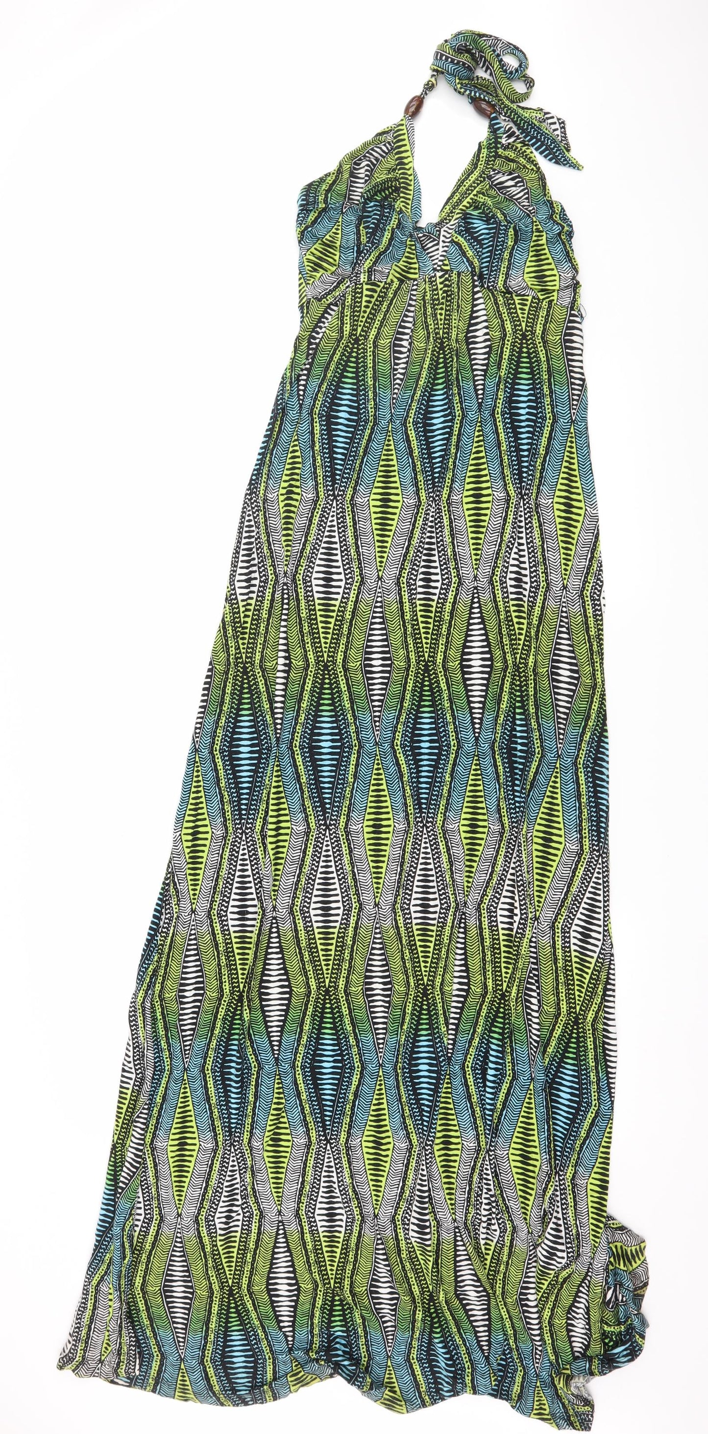 NEXT Womens Multicoloured Geometric Jersey Maxi  Size 8