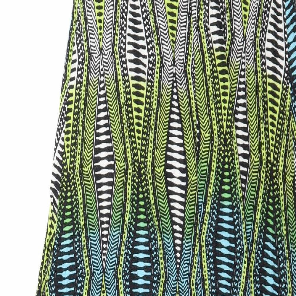 NEXT Womens Multicoloured Geometric Jersey Maxi  Size 8