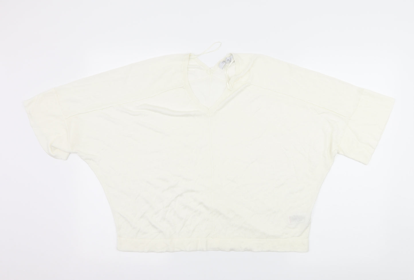 Preworn Womens Ivory  Knit Pullover Jumper Size S
