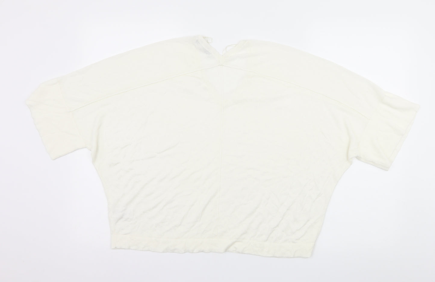 Preworn Womens Ivory  Knit Pullover Jumper Size S
